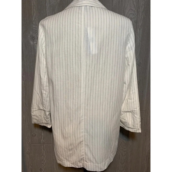 DREW Linen-Blend Boyfriend Jacket M NWT $288 - Picture 4 of 6